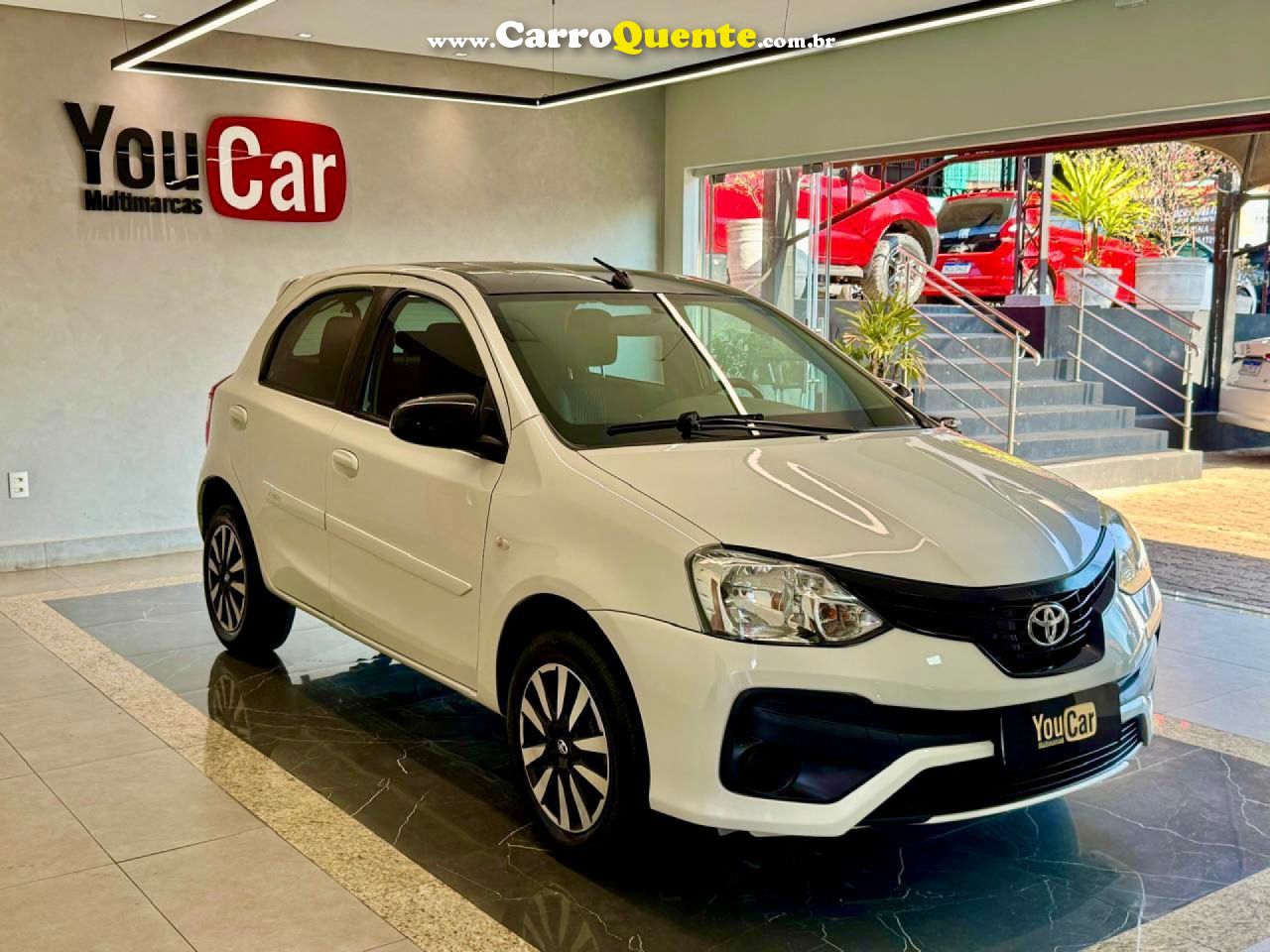 TOYOTA   ETIOS XS 1.5 FLEX 16V 5P AUT.   BRANCO 2018 1.5 FLEX - Loja