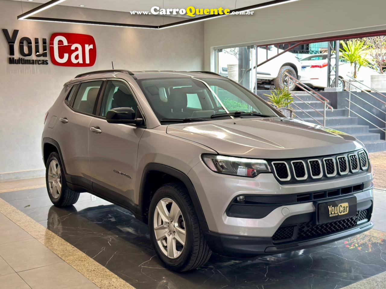 JEEP   COMPASS SPORT T270 1.3 TB 4X2 FLEX AUT.   PRATA 2022 1.3 FLEX - Loja