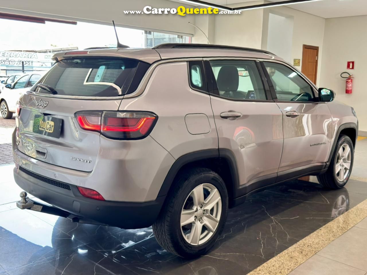 JEEP   COMPASS SPORT T270 1.3 TB 4X2 FLEX AUT.   PRATA 2022 1.3 FLEX - Loja