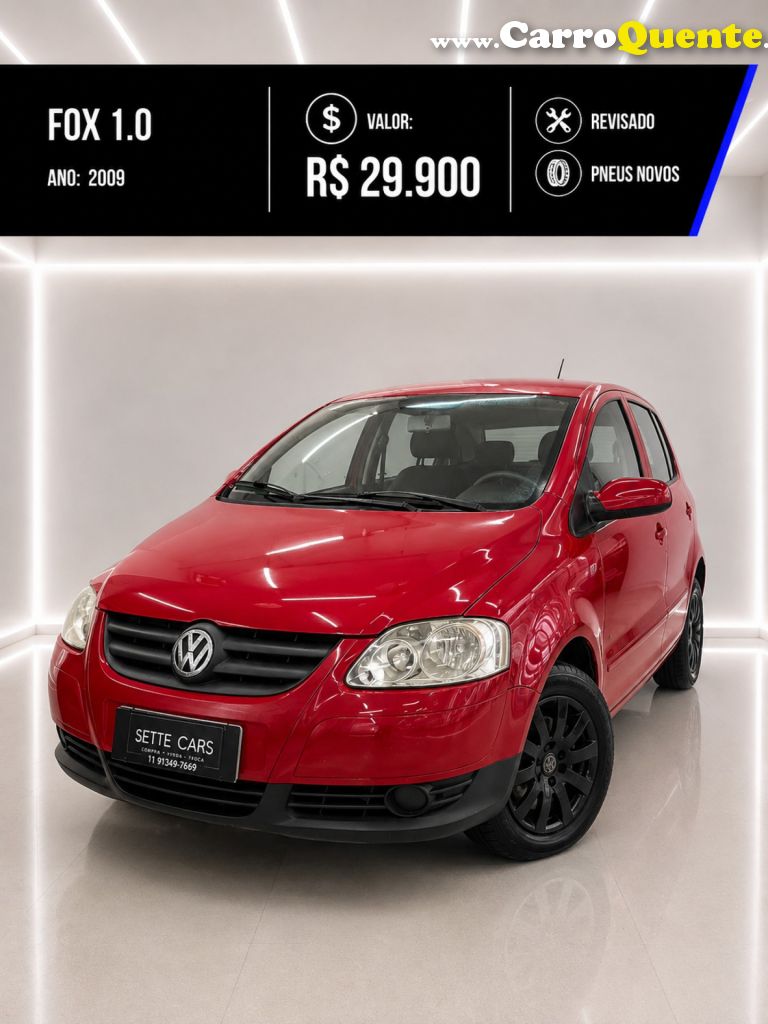 VOLKSWAGEN   FOX CITY 1.0 MI 1.0MI TOTAL FLEX 8V 5P   VERMELHO 2009 1.0 FLEX - Loja