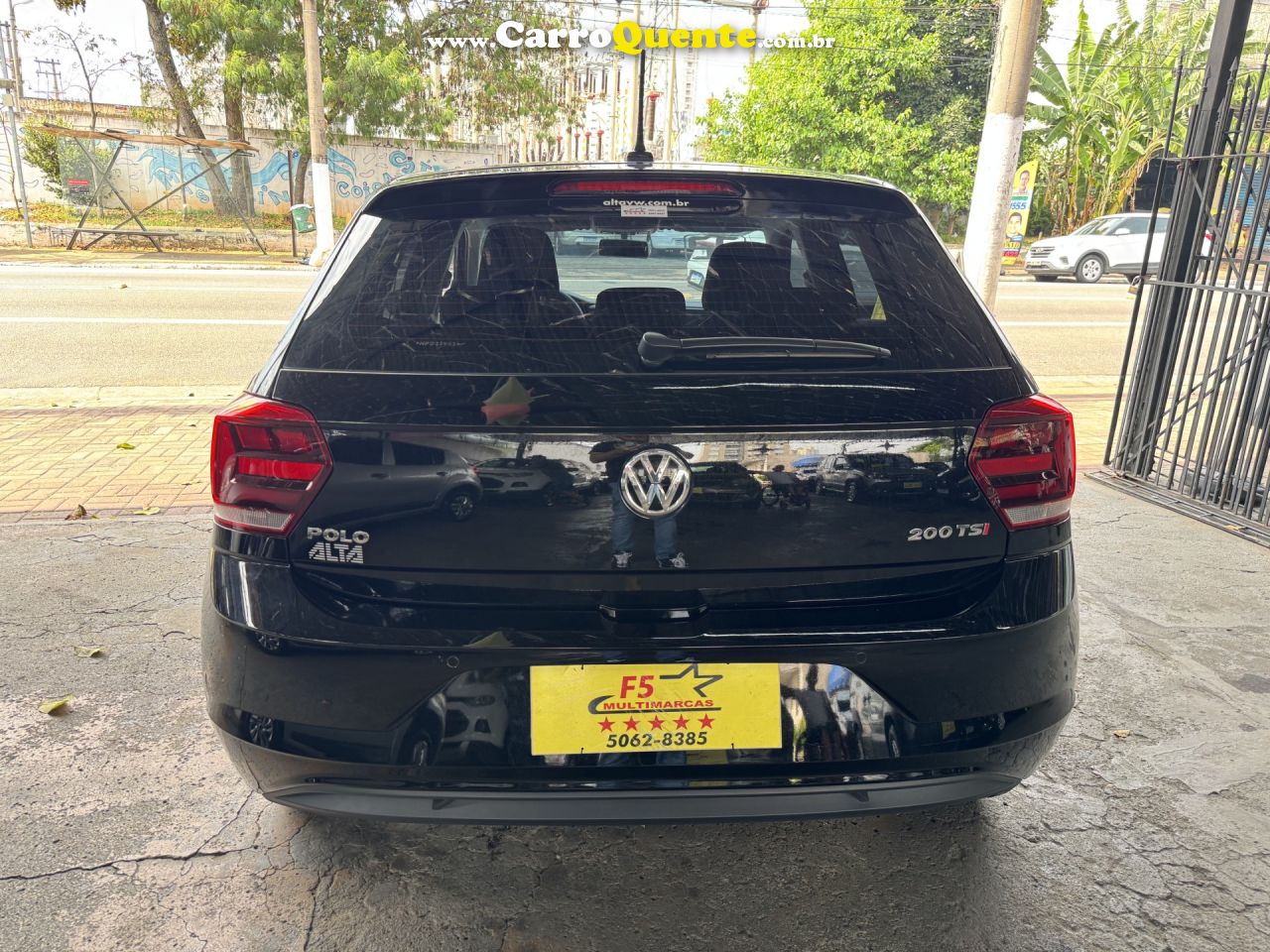 VOLKSWAGEN   POLO HIGHLINE 200 TSI 1.0 FLEX 12V AUT.   PRETO 2022 1.0 FLEX - Loja