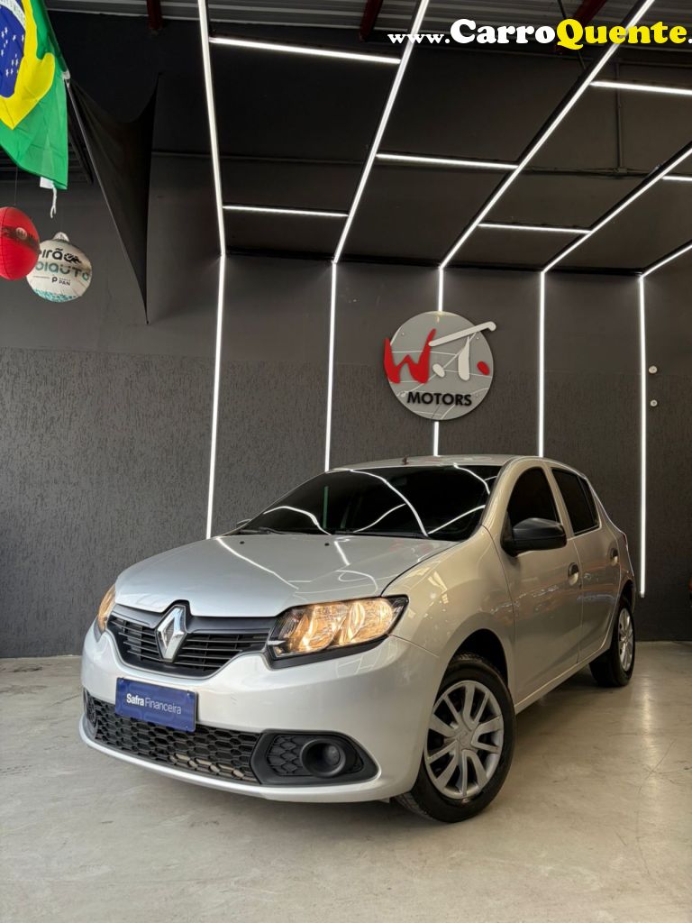 RENAULT   SANDERO AUTHENTIQUE FLEX 1.0 12V 5P   PRATA 2018 1.0 FLEX - Loja
