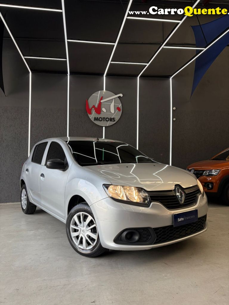 RENAULT   SANDERO AUTHENTIQUE FLEX 1.0 12V 5P   PRATA 2018 1.0 FLEX - Loja