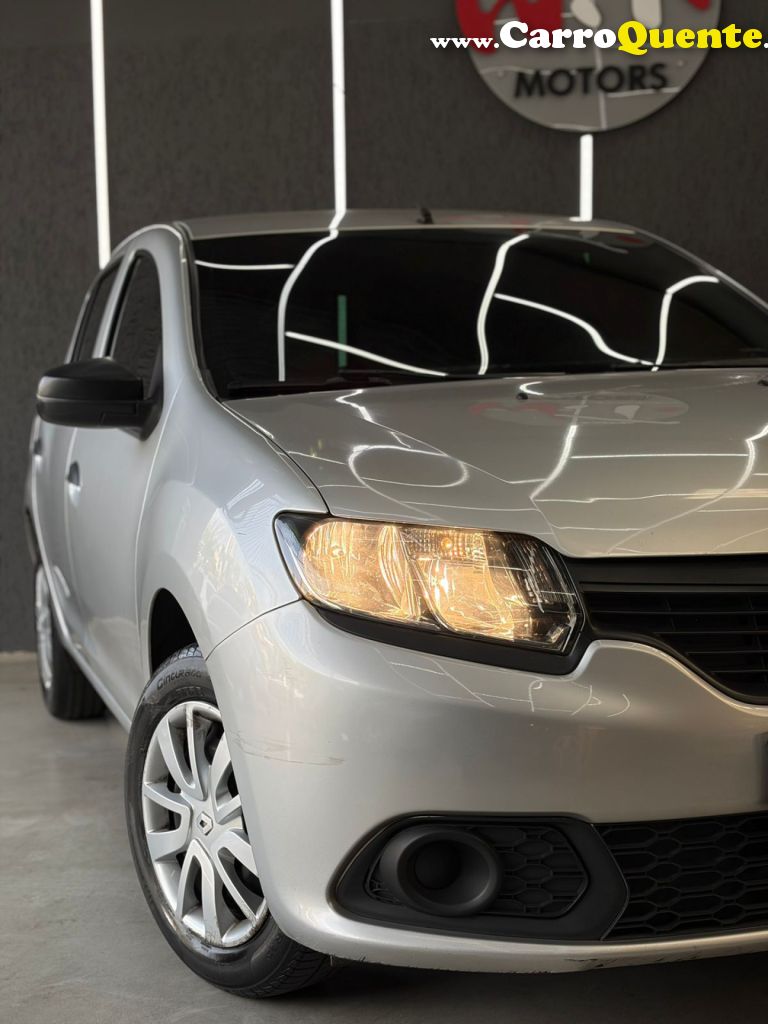 RENAULT   SANDERO AUTHENTIQUE FLEX 1.0 12V 5P   PRATA 2018 1.0 FLEX - Loja