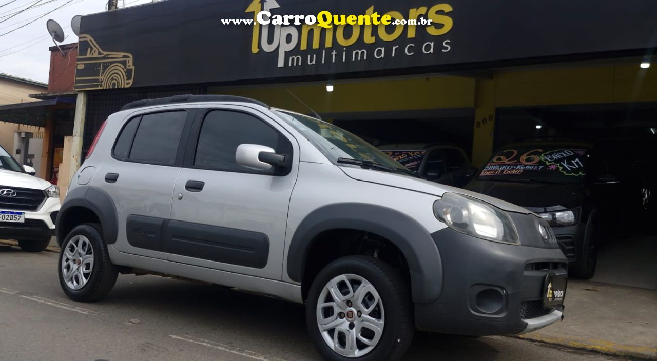 FIAT   UNO WAY 1.0 EVO FIRE FLEX 8V 5P   PRATA 2011 1.0 FLEX - Loja