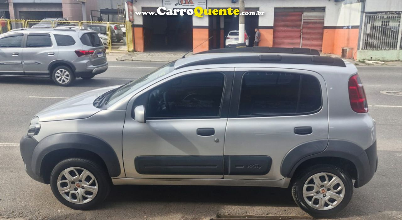 FIAT   UNO WAY 1.0 EVO FIRE FLEX 8V 5P   PRATA 2011 1.0 FLEX - Loja