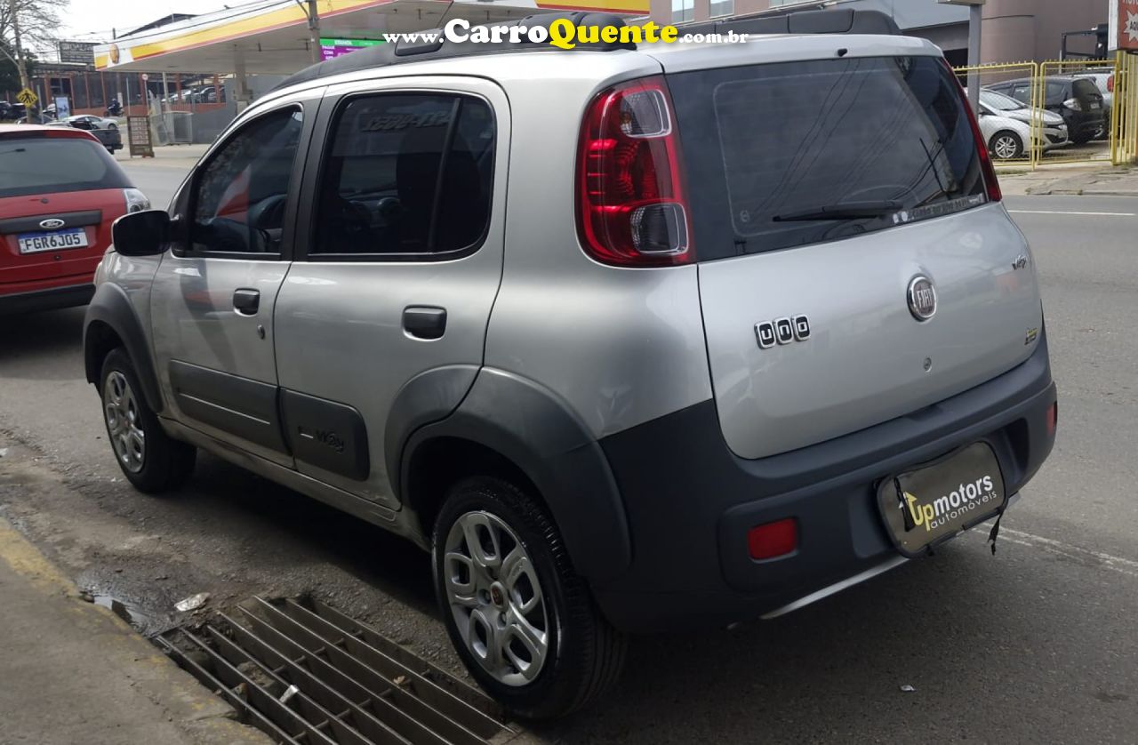 FIAT   UNO WAY 1.0 EVO FIRE FLEX 8V 5P   PRATA 2011 1.0 FLEX - Loja