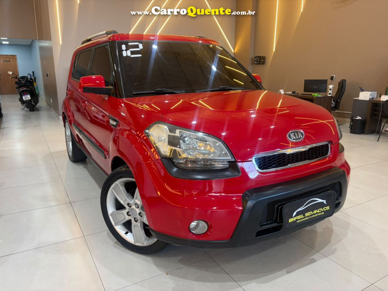 KIA   KIA SOUL EX   VERMELHO 2012 1.6 FLEX - Loja