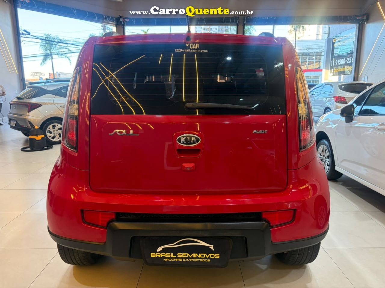 KIA   KIA SOUL EX   VERMELHO 2012 1.6 FLEX - Loja
