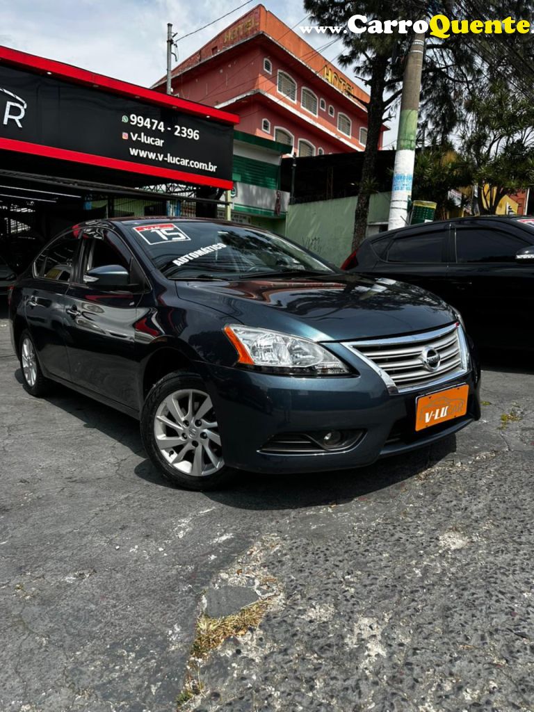 NISSAN   SENTRA SV 2.0 FLEXSTART 16V AUT.   AZUL 2015 2.0 FLEX - Loja