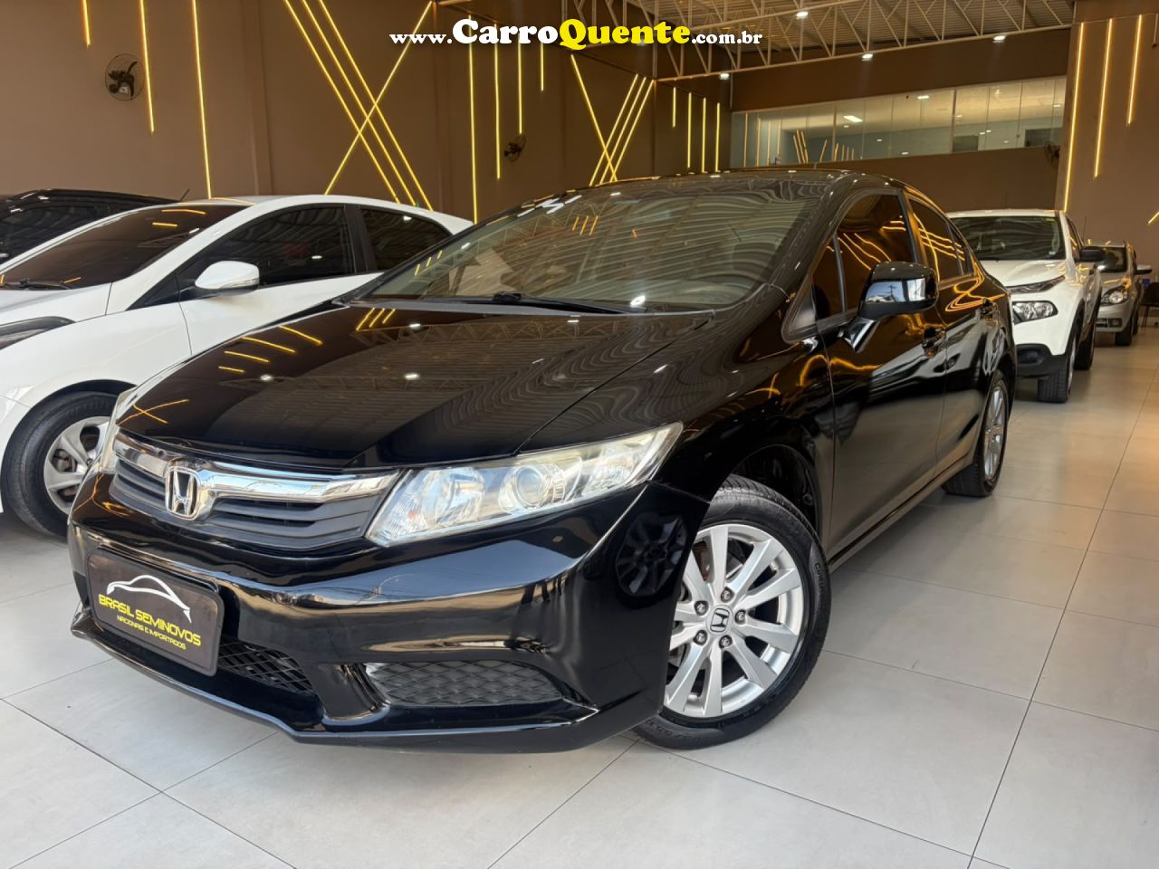 HONDA   CIVIC SEDAN LXS 1.81.8 FLEX 16V AUT. 4P   PRETO 2014 1.8 FLEX - Loja
