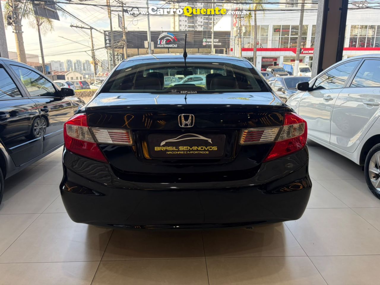 HONDA   CIVIC SEDAN LXS 1.81.8 FLEX 16V AUT. 4P   PRETO 2014 1.8 FLEX - Loja