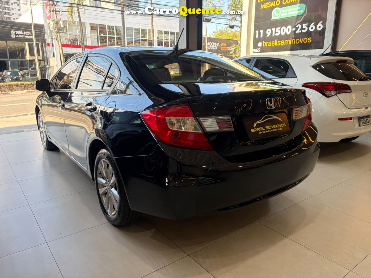 HONDA   CIVIC SEDAN LXS 1.81.8 FLEX 16V AUT. 4P   PRETO 2014 1.8 FLEX - Loja
