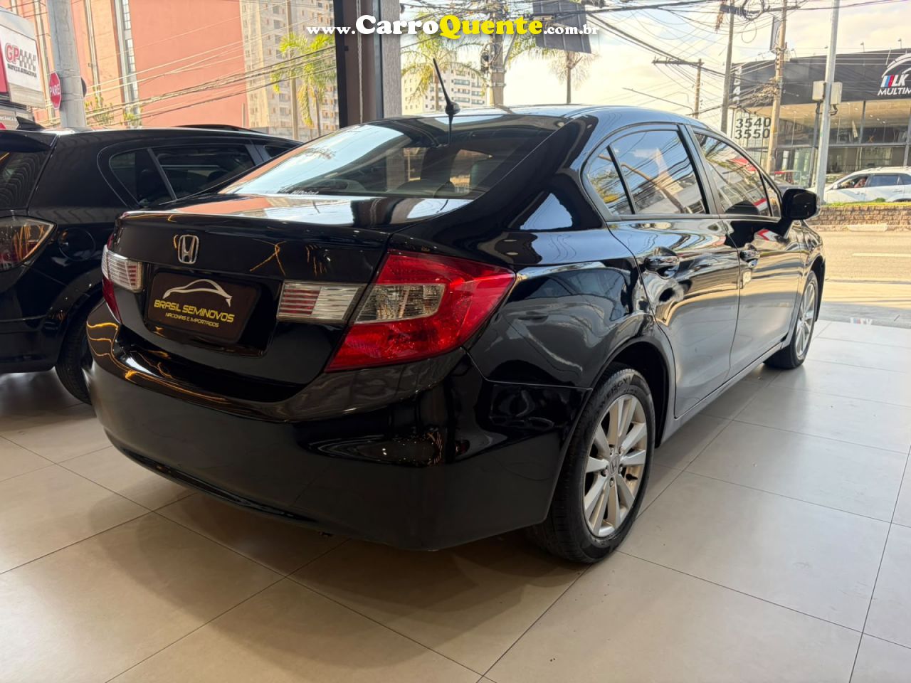 HONDA   CIVIC SEDAN LXS 1.81.8 FLEX 16V AUT. 4P   PRETO 2014 1.8 FLEX - Loja