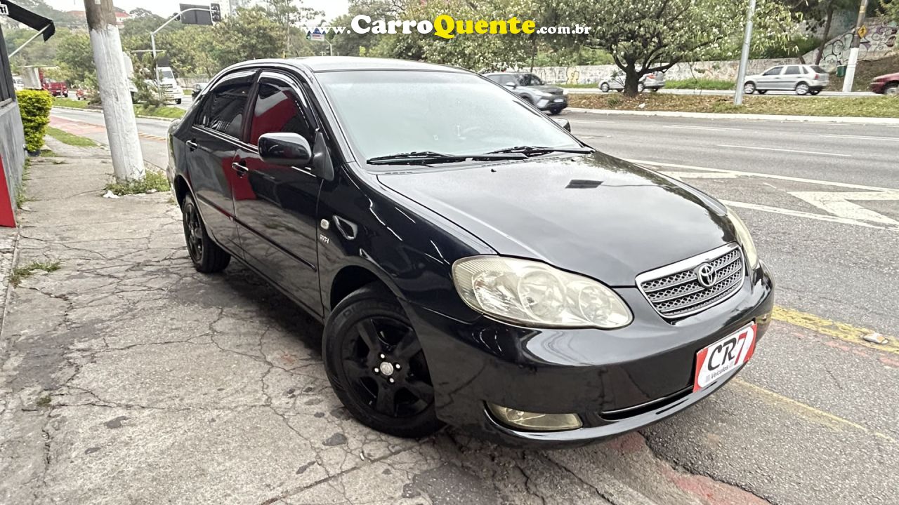 TOYOTA   COROLLA XEI 1.81.8 FLEX 16V AUT.   PRETO 2006 1.8 GASOLINA - Loja