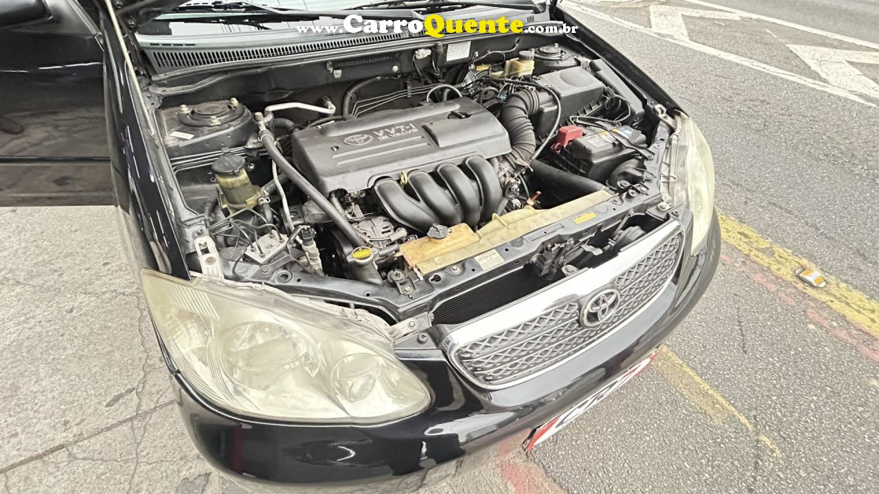 TOYOTA   COROLLA XEI 1.81.8 FLEX 16V AUT.   PRETO 2006 1.8 GASOLINA - Loja
