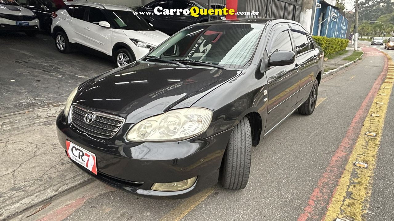 TOYOTA   COROLLA XEI 1.81.8 FLEX 16V AUT.   PRETO 2006 1.8 GASOLINA - Loja