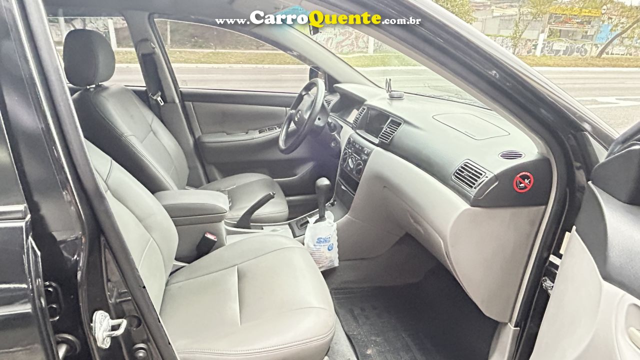 TOYOTA   COROLLA XEI 1.81.8 FLEX 16V AUT.   PRETO 2006 1.8 GASOLINA - Loja