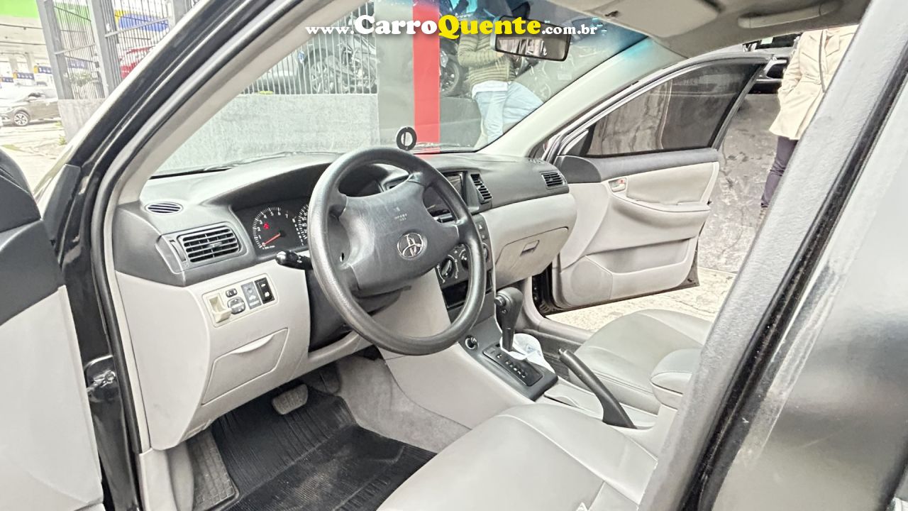 TOYOTA   COROLLA XEI 1.81.8 FLEX 16V AUT.   PRETO 2006 1.8 GASOLINA - Loja