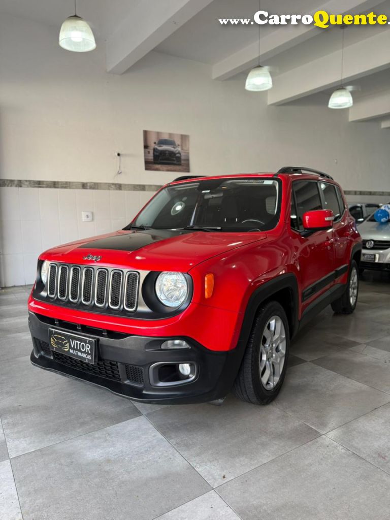 JEEP   RENEGADE LONGITUDE 1.8 4X2 FLEX 16V AUT.   VERMELHO 2016 1.8 FLEX - Loja