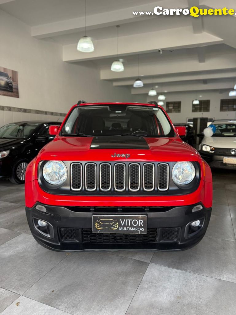 JEEP   RENEGADE LONGITUDE 1.8 4X2 FLEX 16V AUT.   VERMELHO 2016 1.8 FLEX - Loja