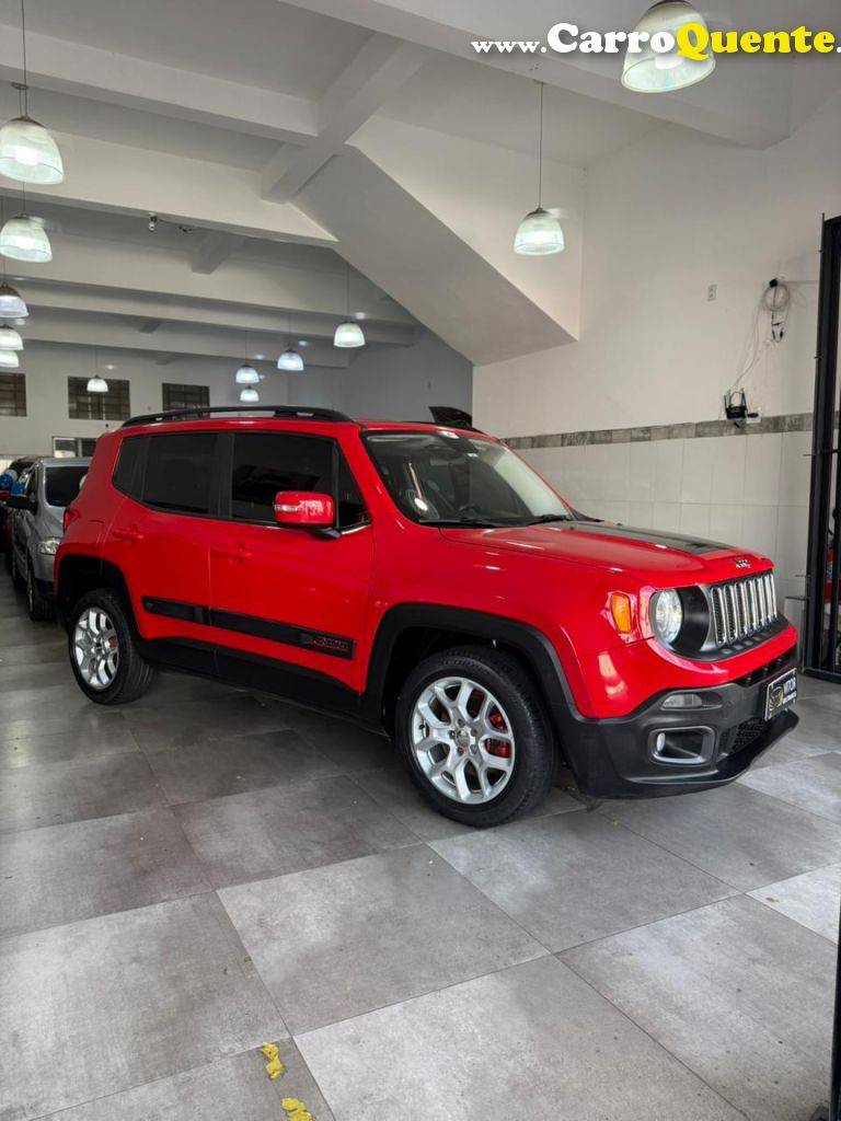 JEEP   RENEGADE LONGITUDE 1.8 4X2 FLEX 16V AUT.   VERMELHO 2016 1.8 FLEX - Loja