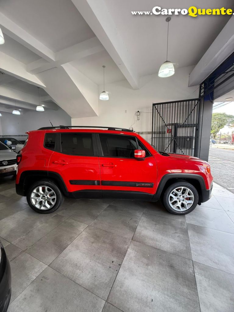 JEEP   RENEGADE LONGITUDE 1.8 4X2 FLEX 16V AUT.   VERMELHO 2016 1.8 FLEX - Loja
