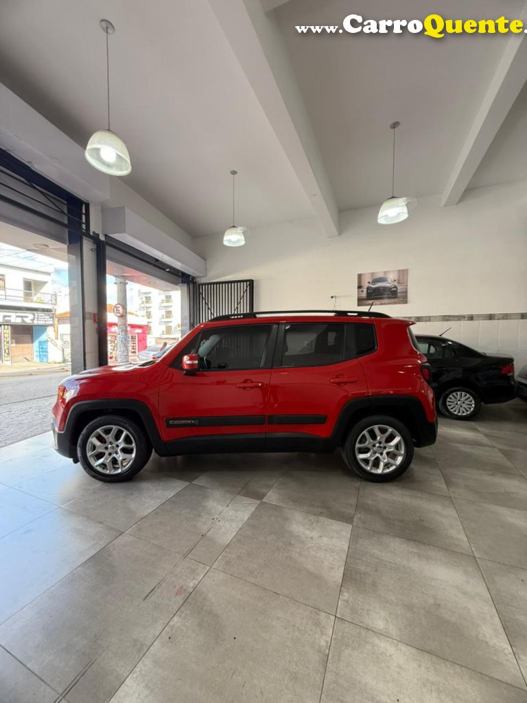 JEEP   RENEGADE LONGITUDE 1.8 4X2 FLEX 16V AUT.   VERMELHO 2016 1.8 FLEX - Loja