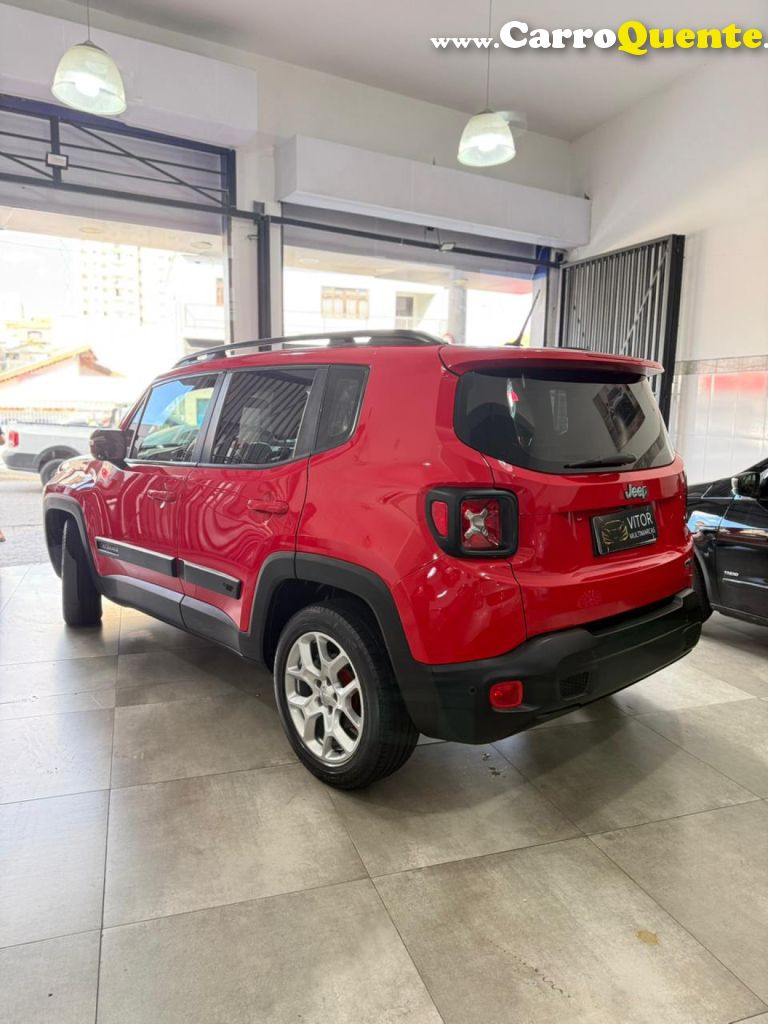 JEEP   RENEGADE LONGITUDE 1.8 4X2 FLEX 16V AUT.   VERMELHO 2016 1.8 FLEX - Loja