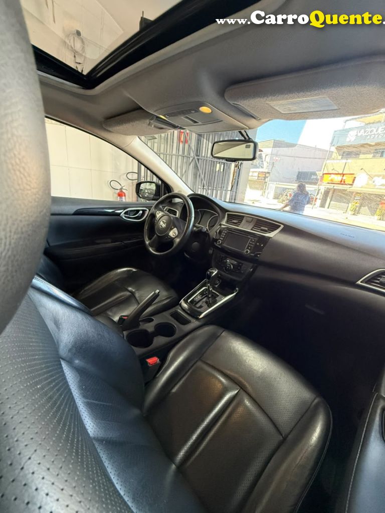 NISSAN   SENTRA SL 2.0 FLEXSTART 16V AUT.   PRETO 2017 2.0 GASOLINA - Loja