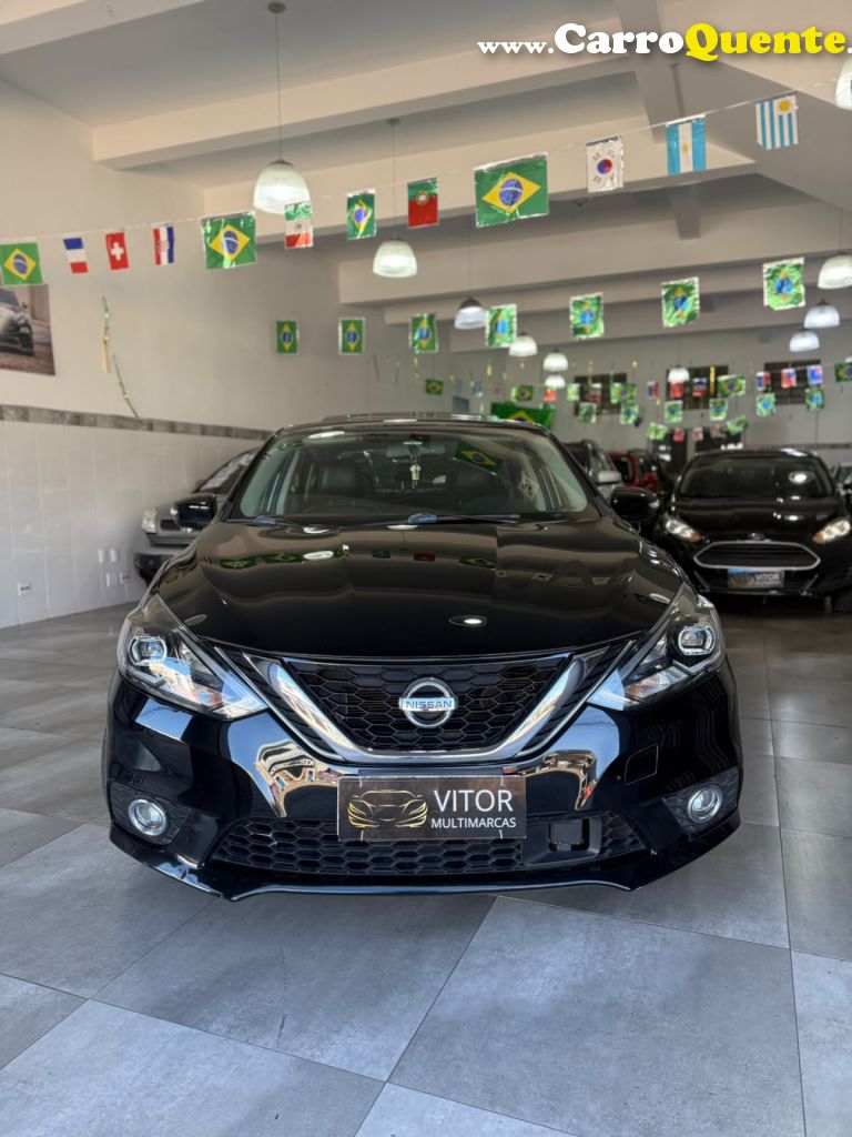 NISSAN   SENTRA SL 2.0 FLEXSTART 16V AUT.   PRETO 2017 2.0 GASOLINA - Loja