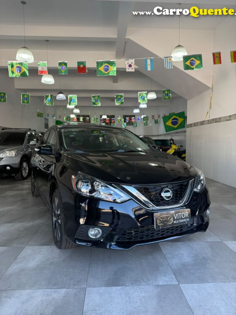 NISSAN   SENTRA SL 2.0 FLEXSTART 16V AUT.   PRETO 2017 2.0 GASOLINA - Loja