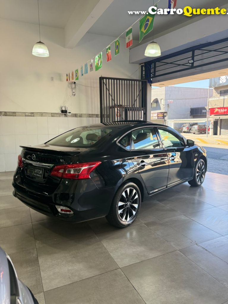 NISSAN   SENTRA SL 2.0 FLEXSTART 16V AUT.   PRETO 2017 2.0 GASOLINA - Loja