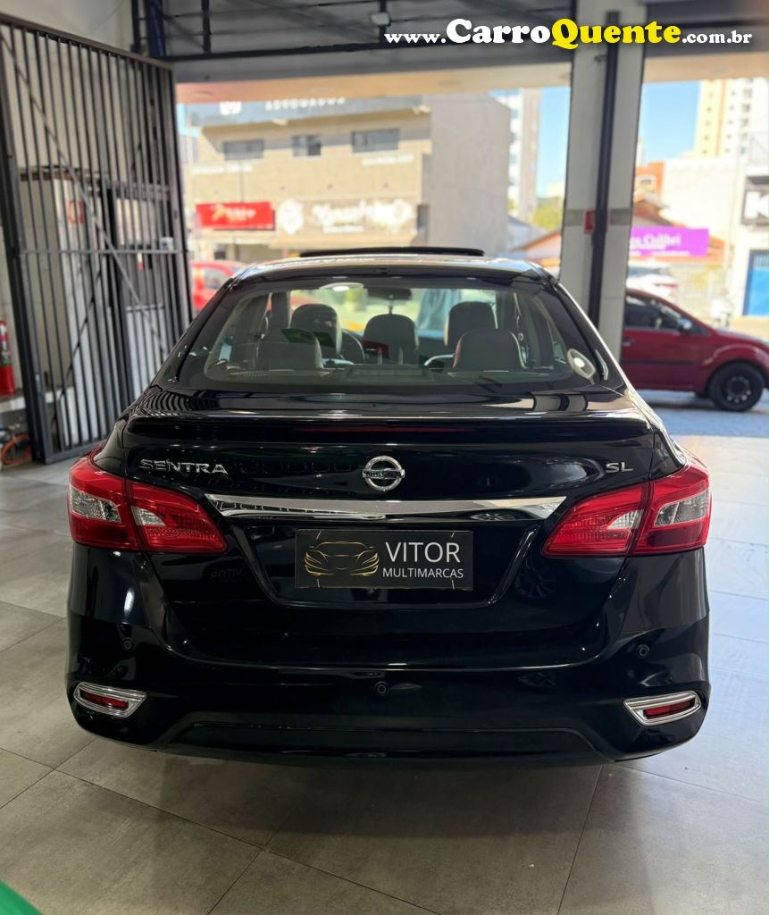NISSAN   SENTRA SL 2.0 FLEXSTART 16V AUT.   PRETO 2017 2.0 GASOLINA - Loja