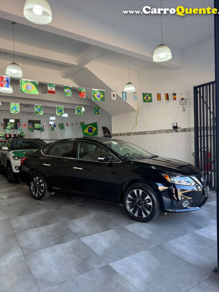 NISSAN   SENTRA SL 2.0 FLEXSTART 16V AUT.   PRETO 2017 2.0 GASOLINA - Loja