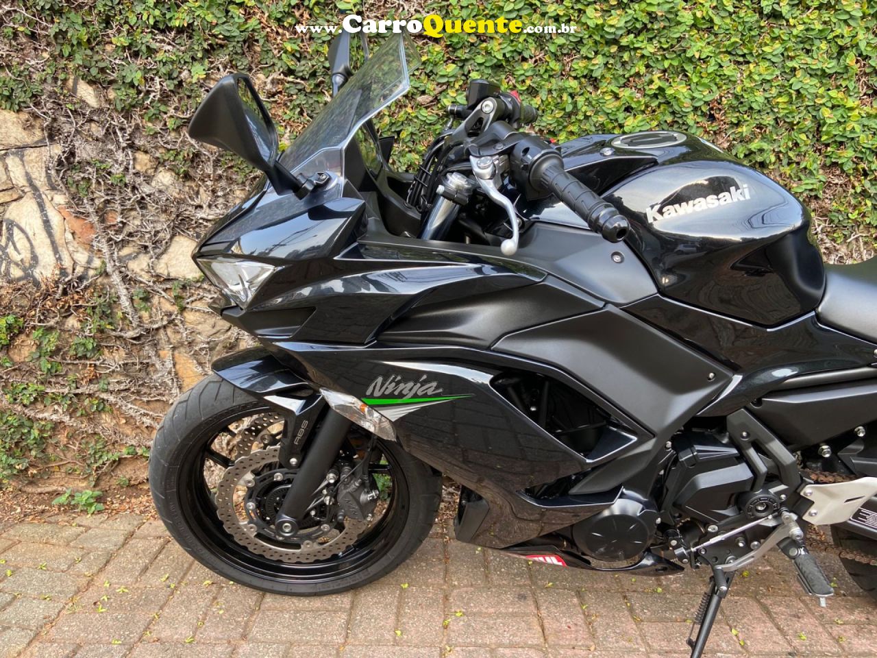 KAWASAKI   NINJA 650R 649CC   PRETO 2021 350 GASOLINA - Loja