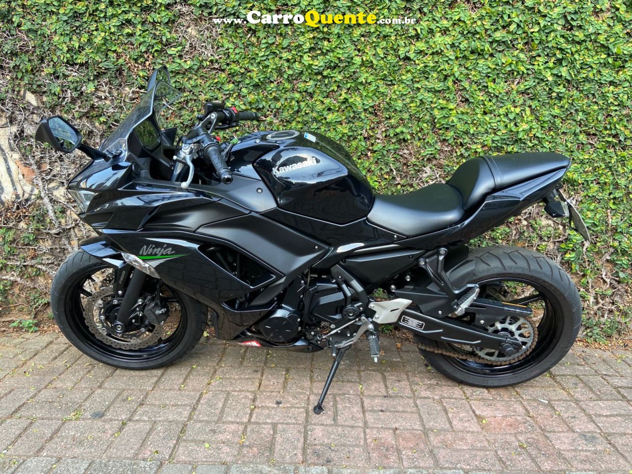 KAWASAKI   NINJA 650R 649CC   PRETO 2021 350 GASOLINA - Loja