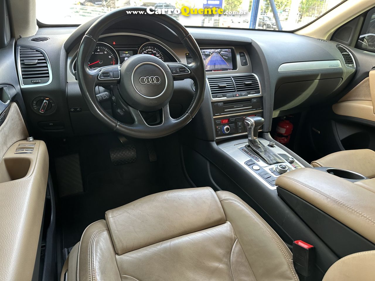 AUDI   Q7 3.0 V6 TFSI  QUAT.TIP.5P PERFORMANCE   PRETO 2015 3.0 GASOLINA - Loja