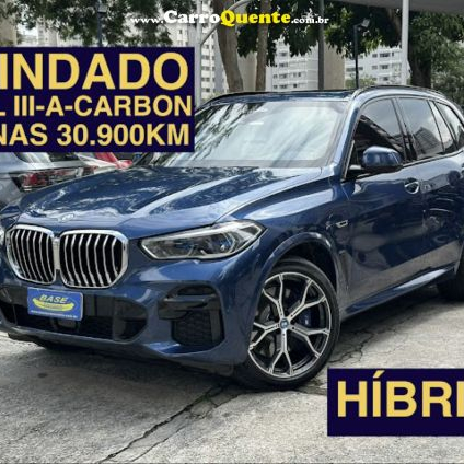 BMW   X5 XDRIVE 45E 3.0 M.SPORT  AUT. (HÍB.)   AZUL 2022 3.0 GASOLINA E ELÉTRICO