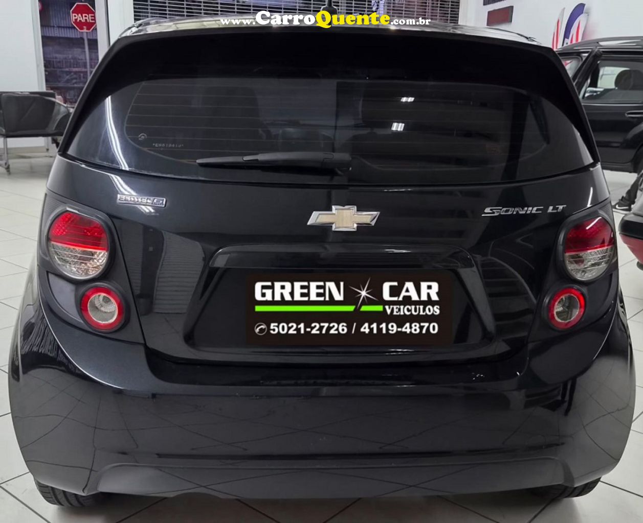 CHEVROLET   SONIC HB LT 1.6 16V FLEXPOWER 5P AUT.   PRETO 2014 1.6 FLEX - Loja
