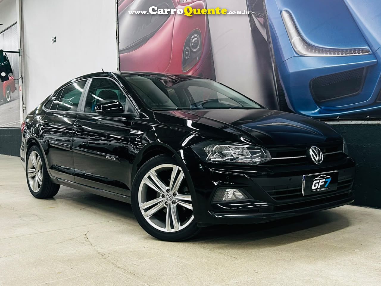VOLKSWAGEN   VIRTUS COMFORT. 200 TSI 1.0 FLEX 12V AUT   PRETO 2022 1.0 FLEX - Loja