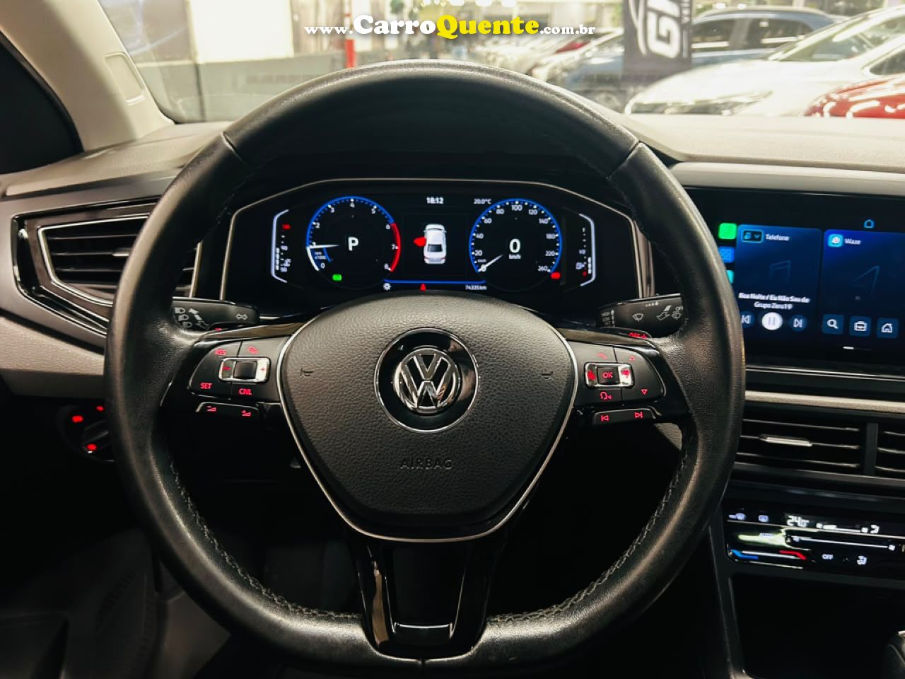 VOLKSWAGEN   VIRTUS COMFORT. 200 TSI 1.0 FLEX 12V AUT   PRETO 2022 1.0 FLEX - Loja