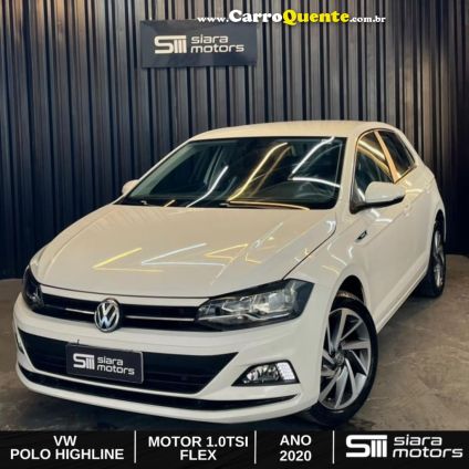 VOLKSWAGEN   POLO HIGHLINE 200 TSI 1.0 FLEX 12V AUT.   BRANCO 2020 1.0 FLEX