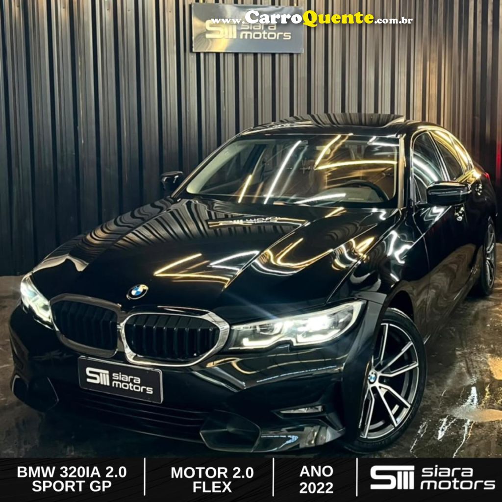 BMW   320IA 2.0 TB M SPORT A.FLEXM.SPORT 4P   PRETO 2022 2.0 GASOLINA - Loja