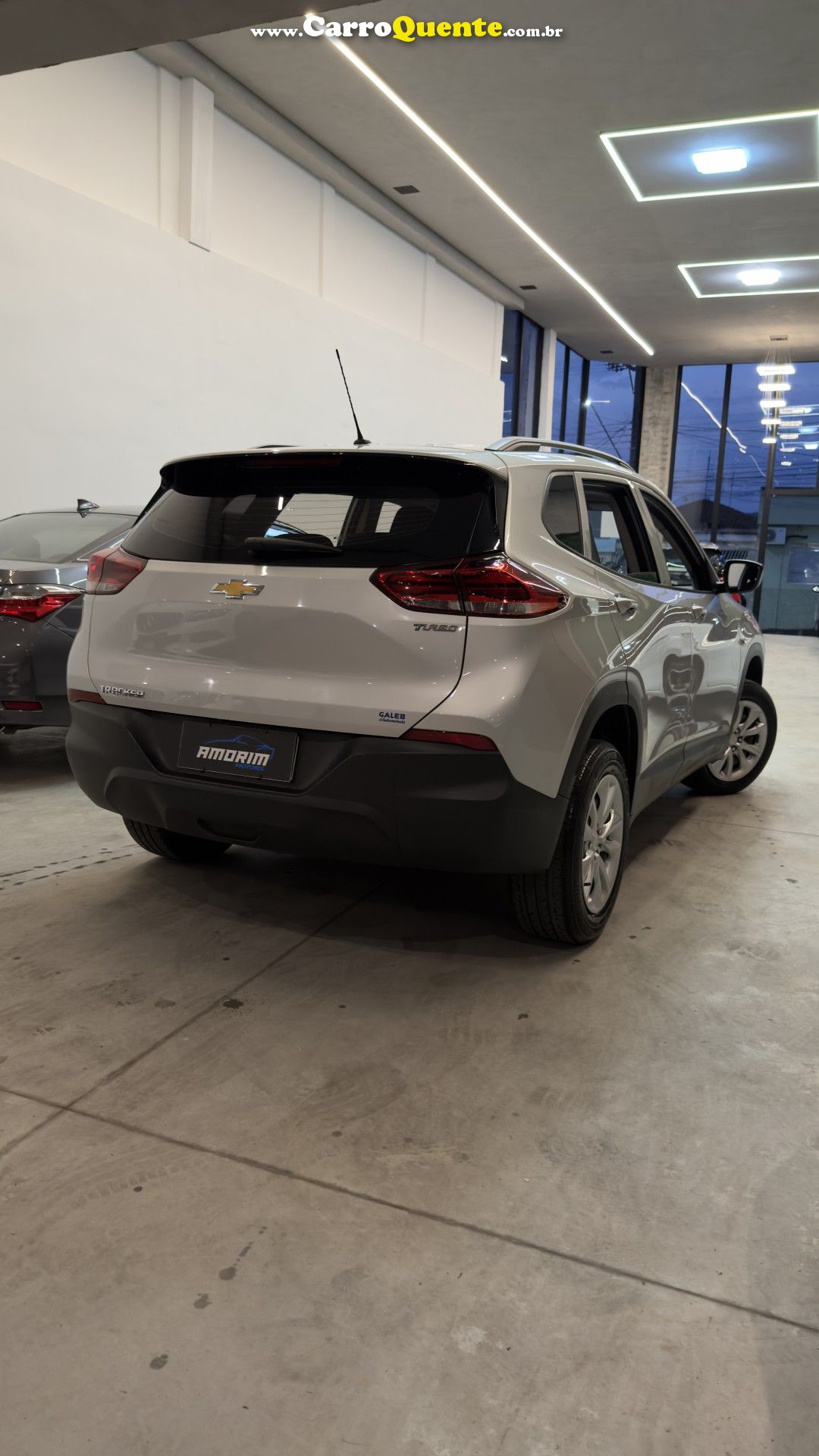CHEVROLET   TRACKER 1.0 TURBO 12V FLEX AUT.    PRATA 2021 1.0 FLEX - Loja