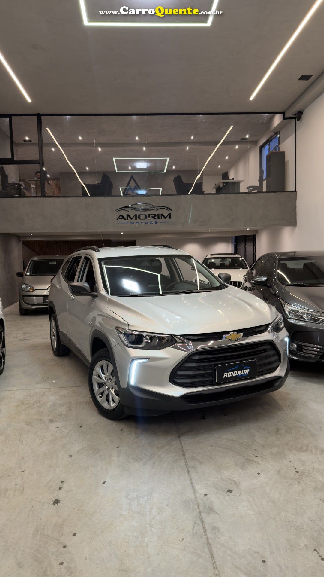 CHEVROLET   TRACKER 1.0 TURBO 12V FLEX AUT.    PRATA 2021 1.0 FLEX - Loja