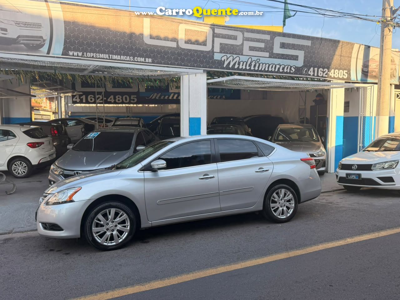 NISSAN   SENTRA SL 2.0 2.0 FLEX FUEL 16V AUT.   PRATA 2012 2.0 FLEX - Loja