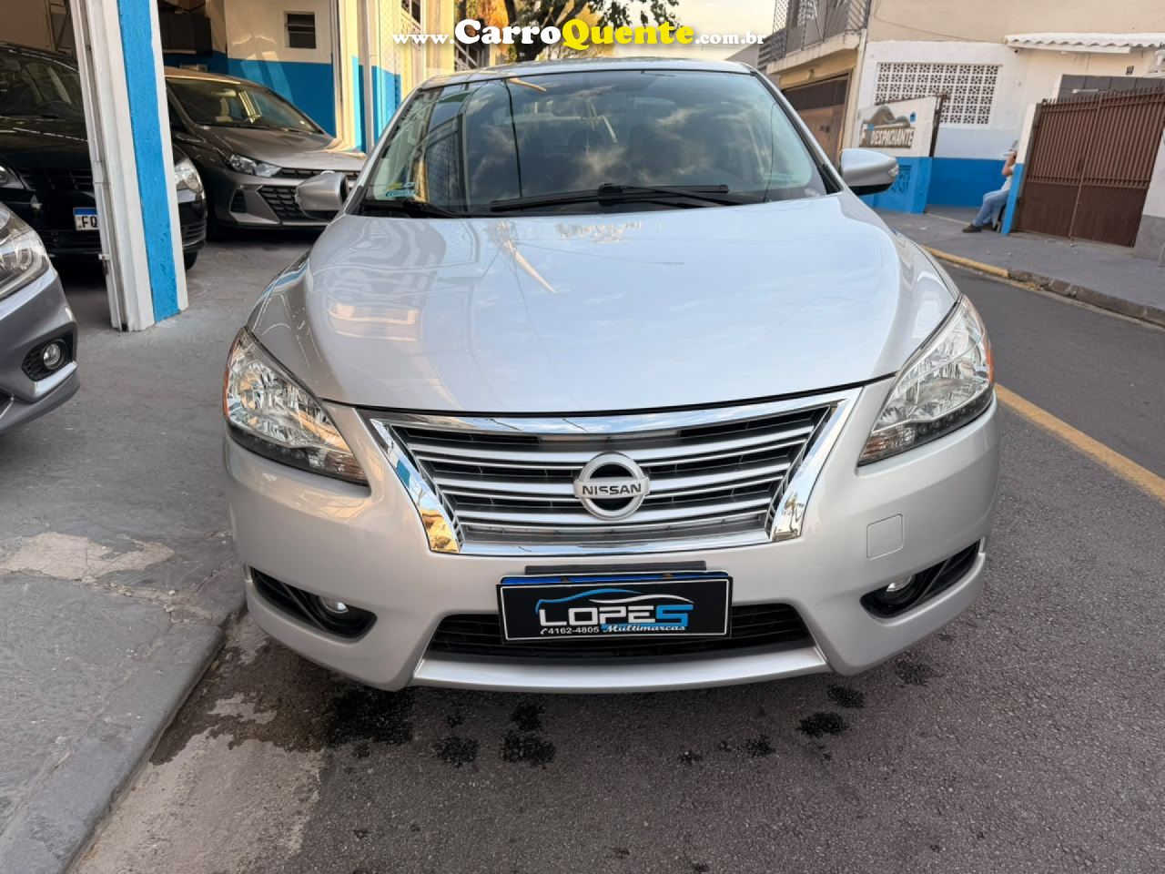 NISSAN   SENTRA SL 2.0 2.0 FLEX FUEL 16V AUT.   PRATA 2012 2.0 FLEX - Loja