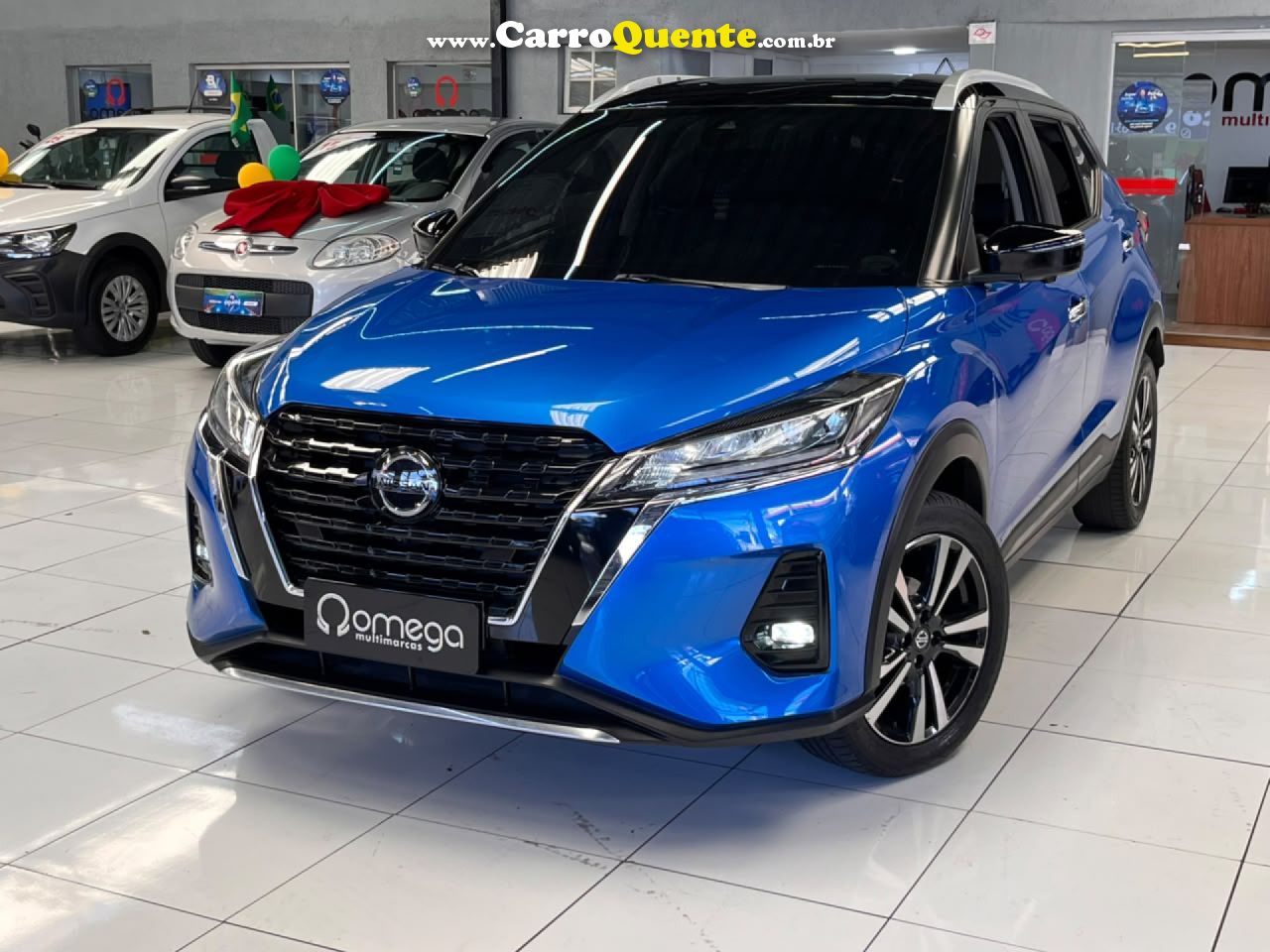 NISSAN   KICKS EXCLUSIVE 1.6 16V FLEX AUT.   AZUL 2022 1.6 FLEX - Loja