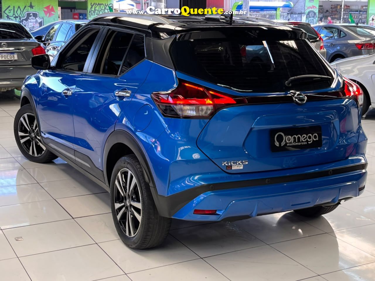 NISSAN   KICKS EXCLUSIVE 1.6 16V FLEX AUT.   AZUL 2022 1.6 FLEX - Loja